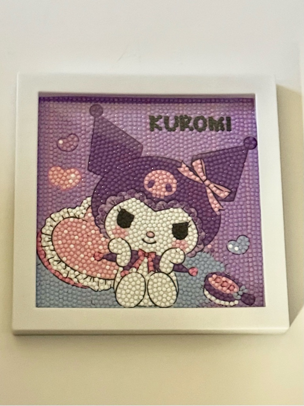Kuromi Wall Art - Purple and Pink Diamond Mosaic